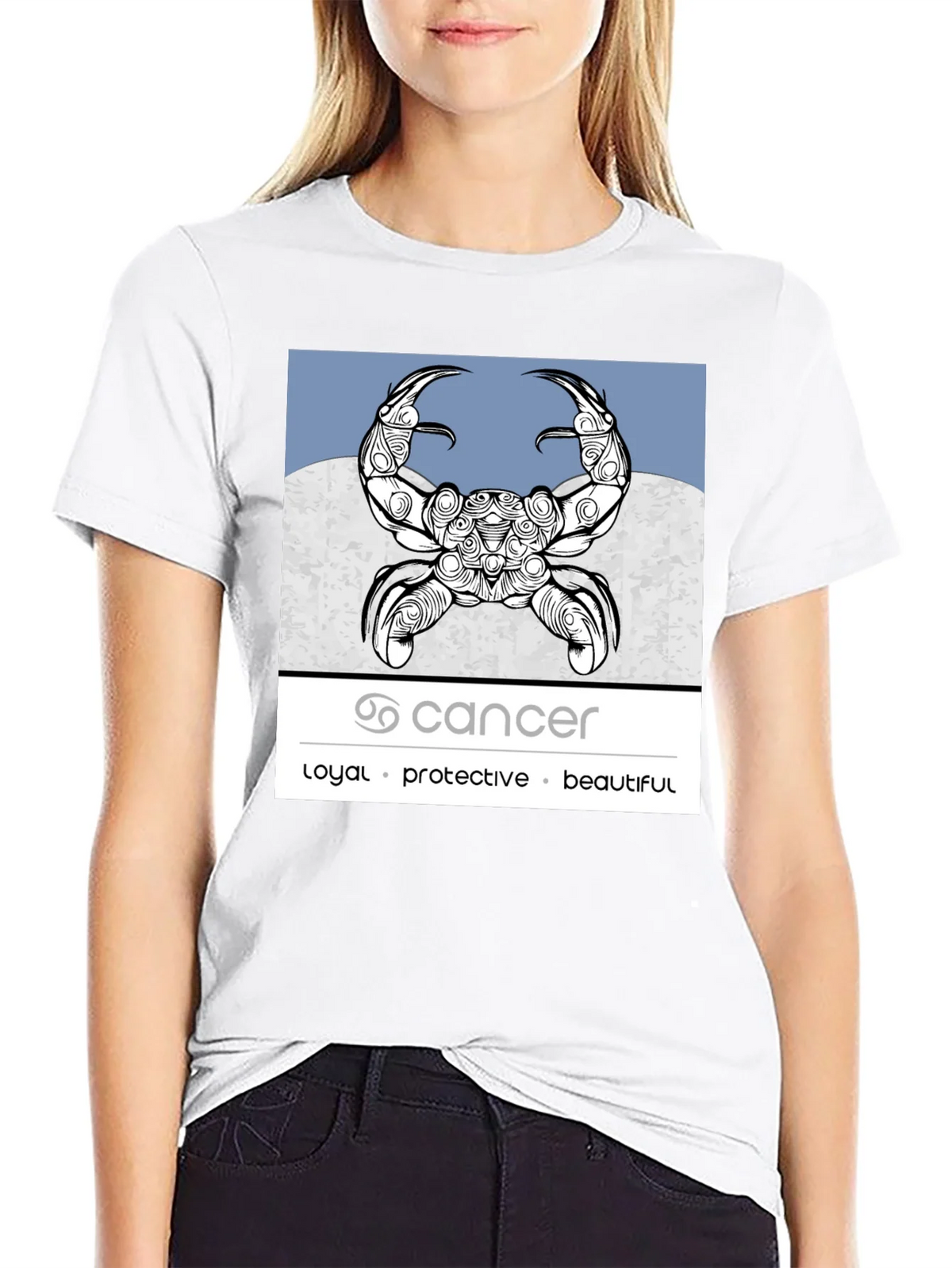 Cancer Zodiac Graphic Tee - Loyal Protective Beautiful product image 11