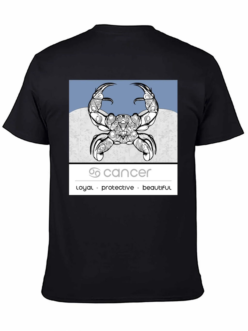 Cancer Zodiac Graphic Tee - Loyal Protective Beautiful product image 7