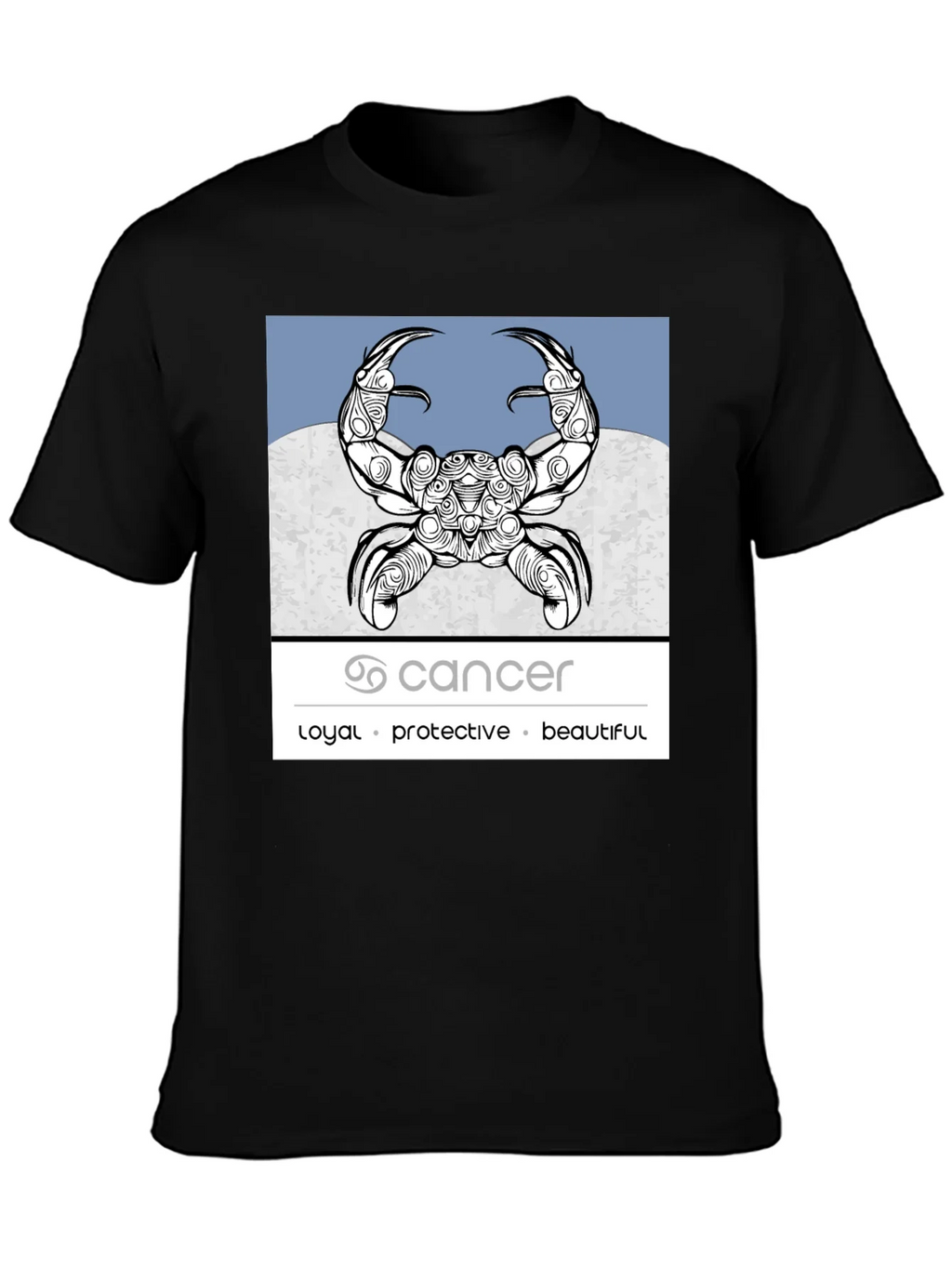 Cancer Zodiac Graphic Tee - Loyal Protective Beautiful product image 6
