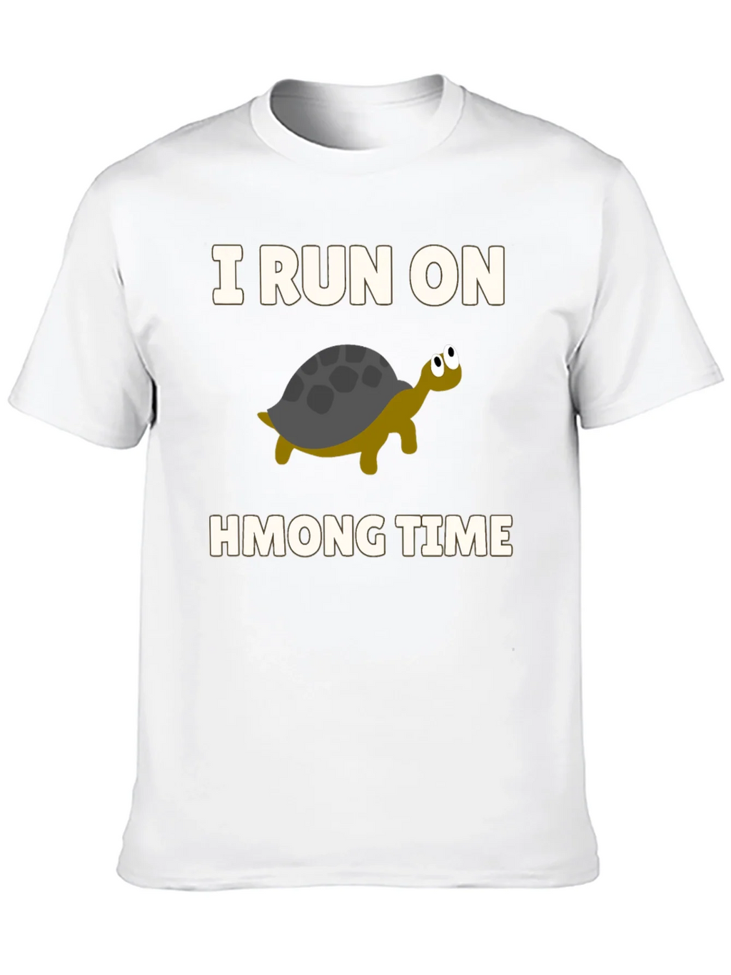 I Run on Hmong Time Turtle T-Shirt product image 12