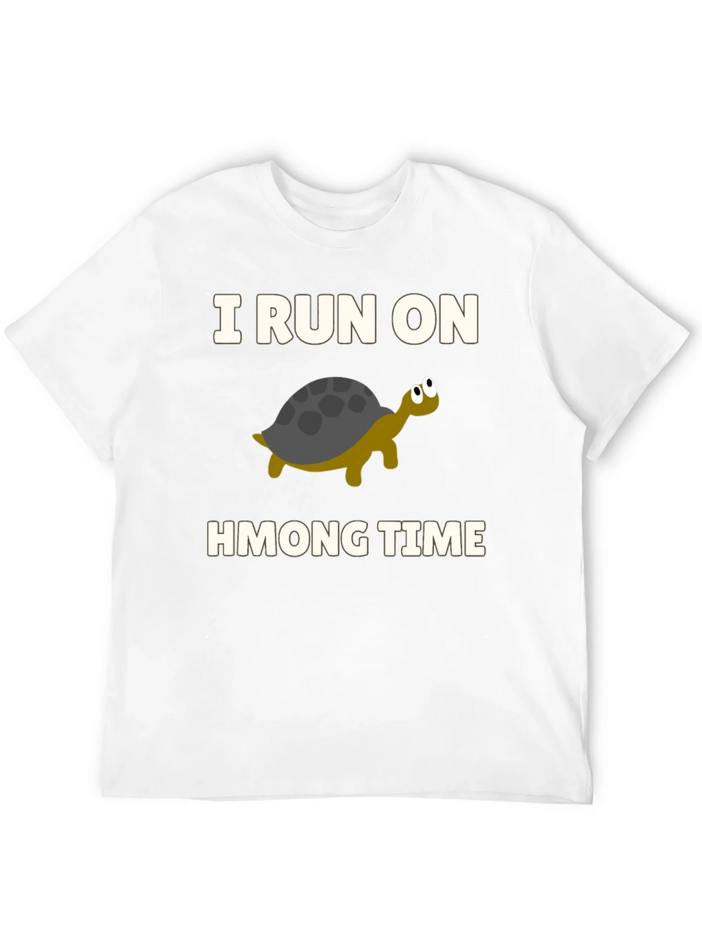 I Run on Hmong Time Turtle T-Shirt product image 3