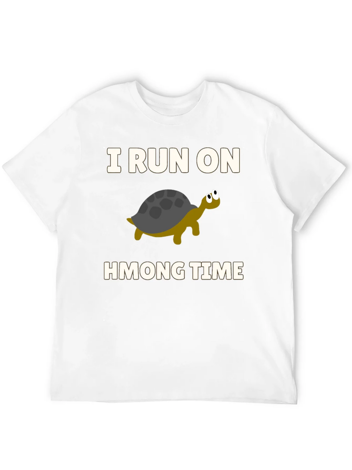 I Run on Hmong Time Turtle T-Shirt product image 3