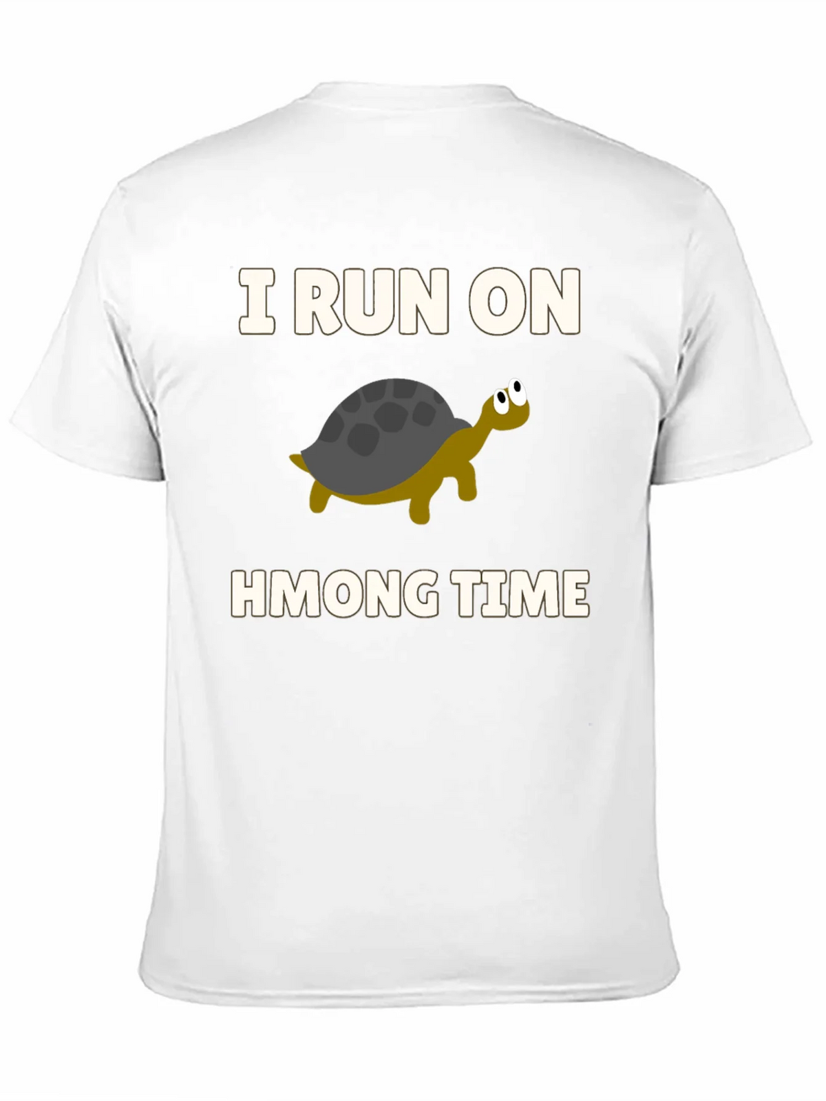 I Run on Hmong Time Turtle T-Shirt product image 2