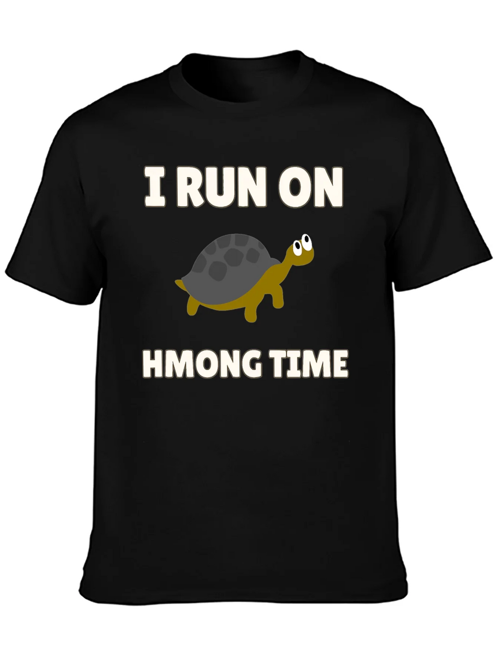 I Run on Hmong Time Turtle T-Shirt product image 6
