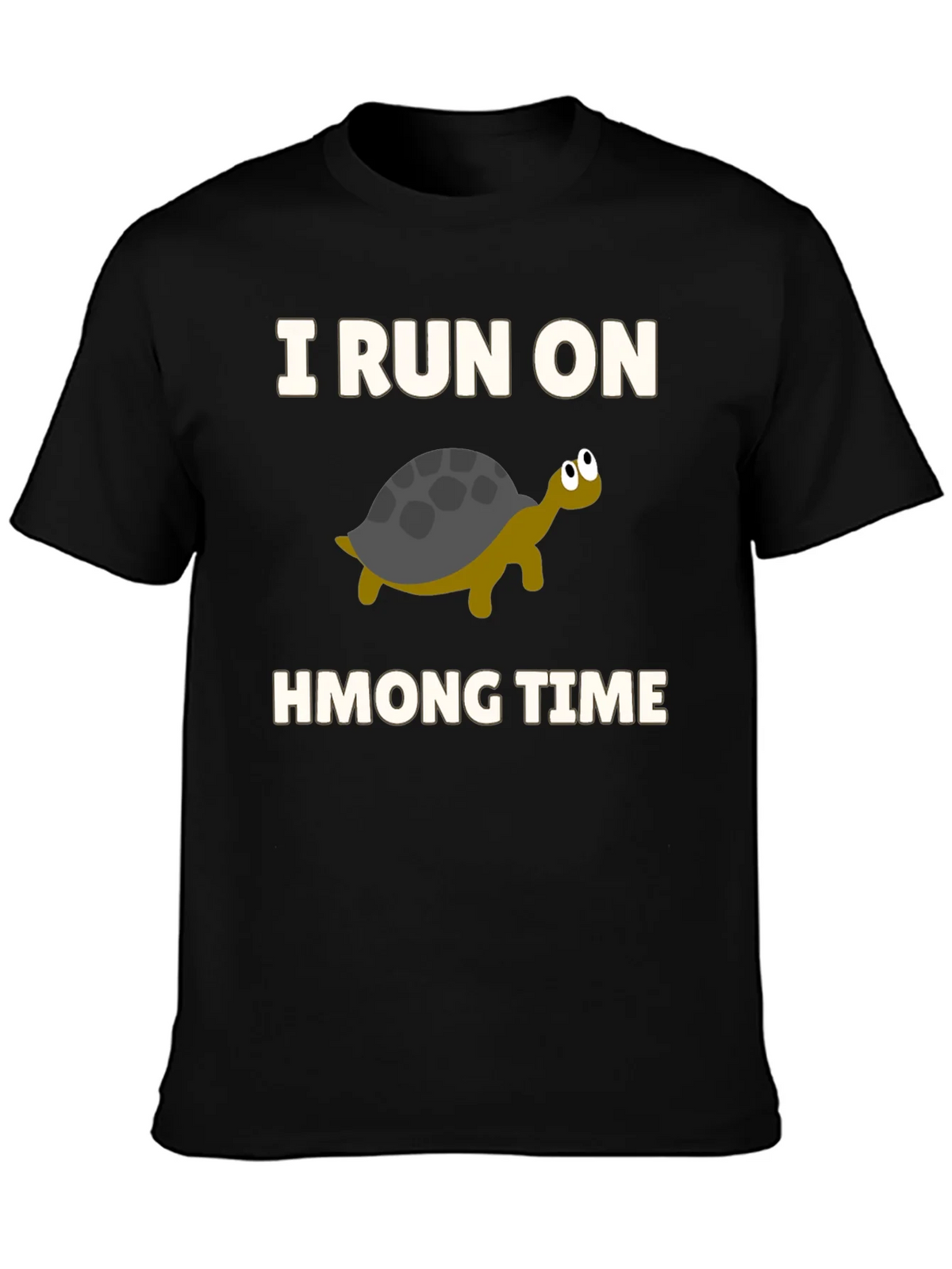 I Run on Hmong Time Turtle T-Shirt product image 6