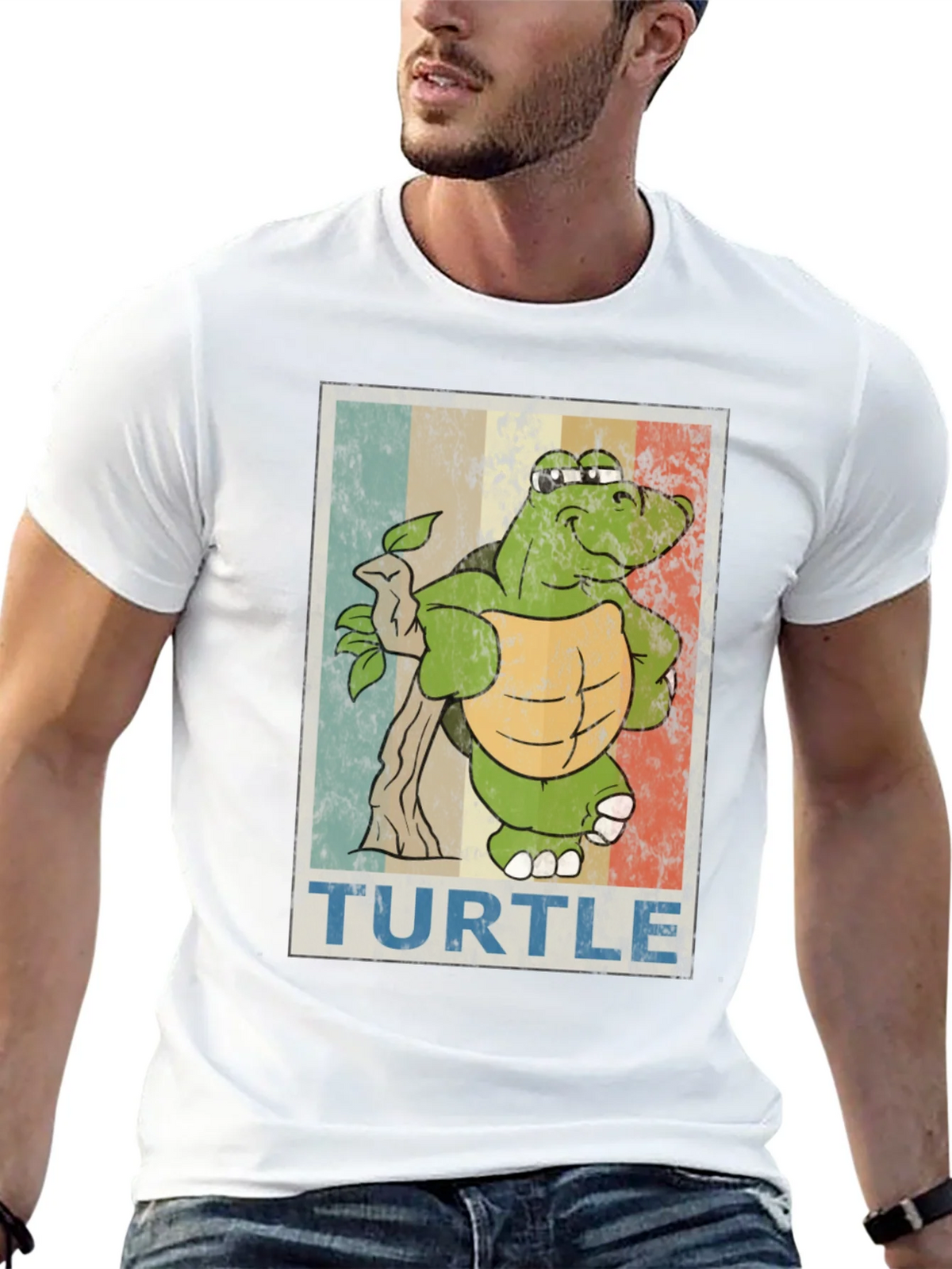 Cool Turtle Graphic T-Shirt product image 4