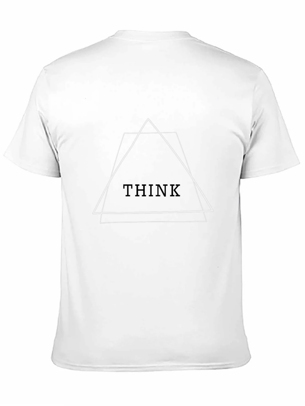Geometric Think Tee - Modern Minimalist Design product image 2