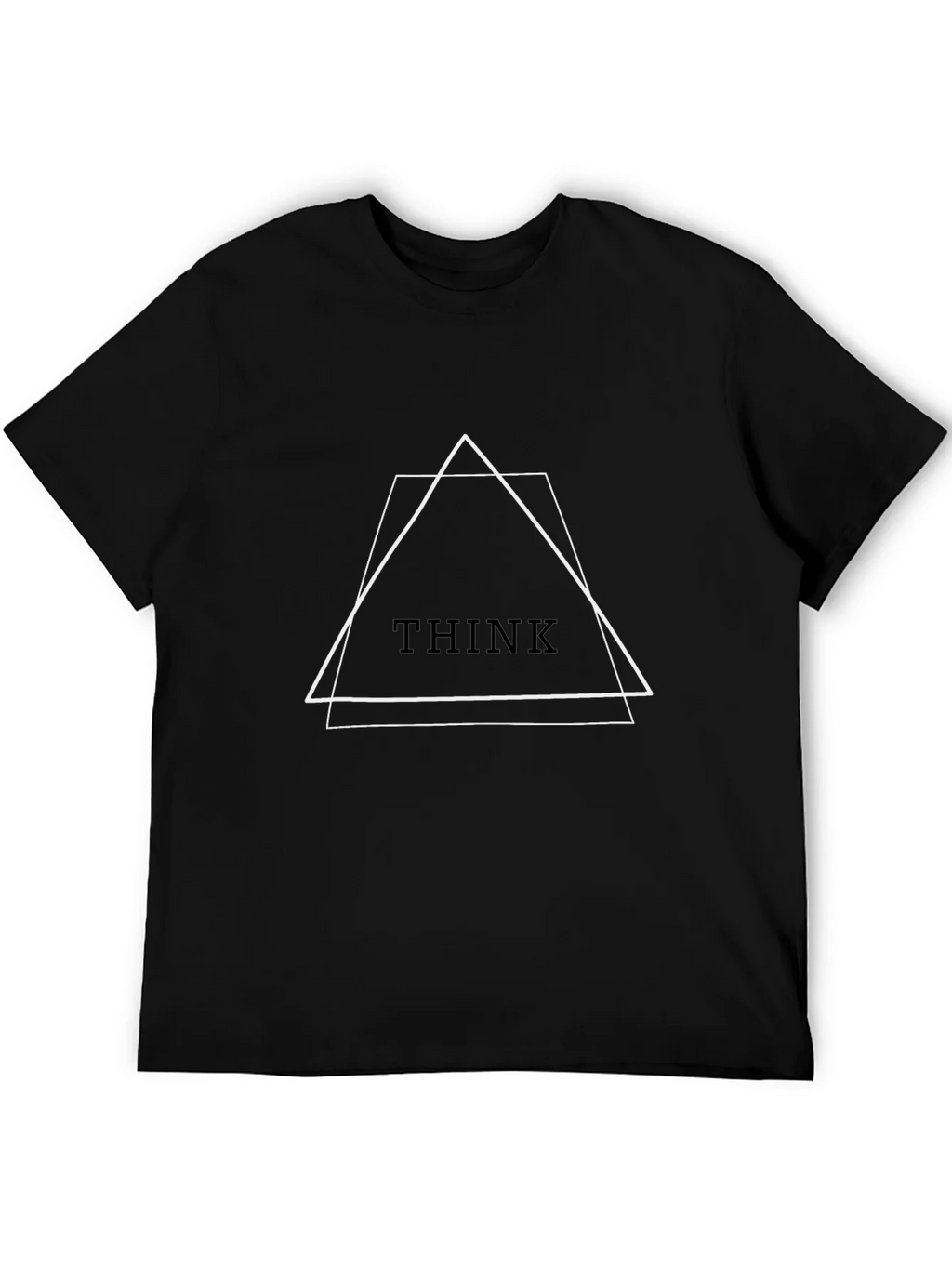 Geometric Think Tee - Modern Minimalist Design product image 8