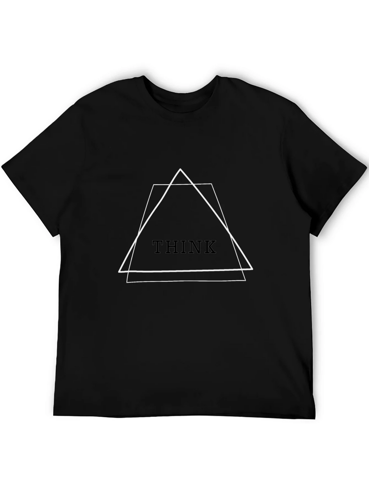 Geometric Think Tee - Modern Minimalist Design product image 8