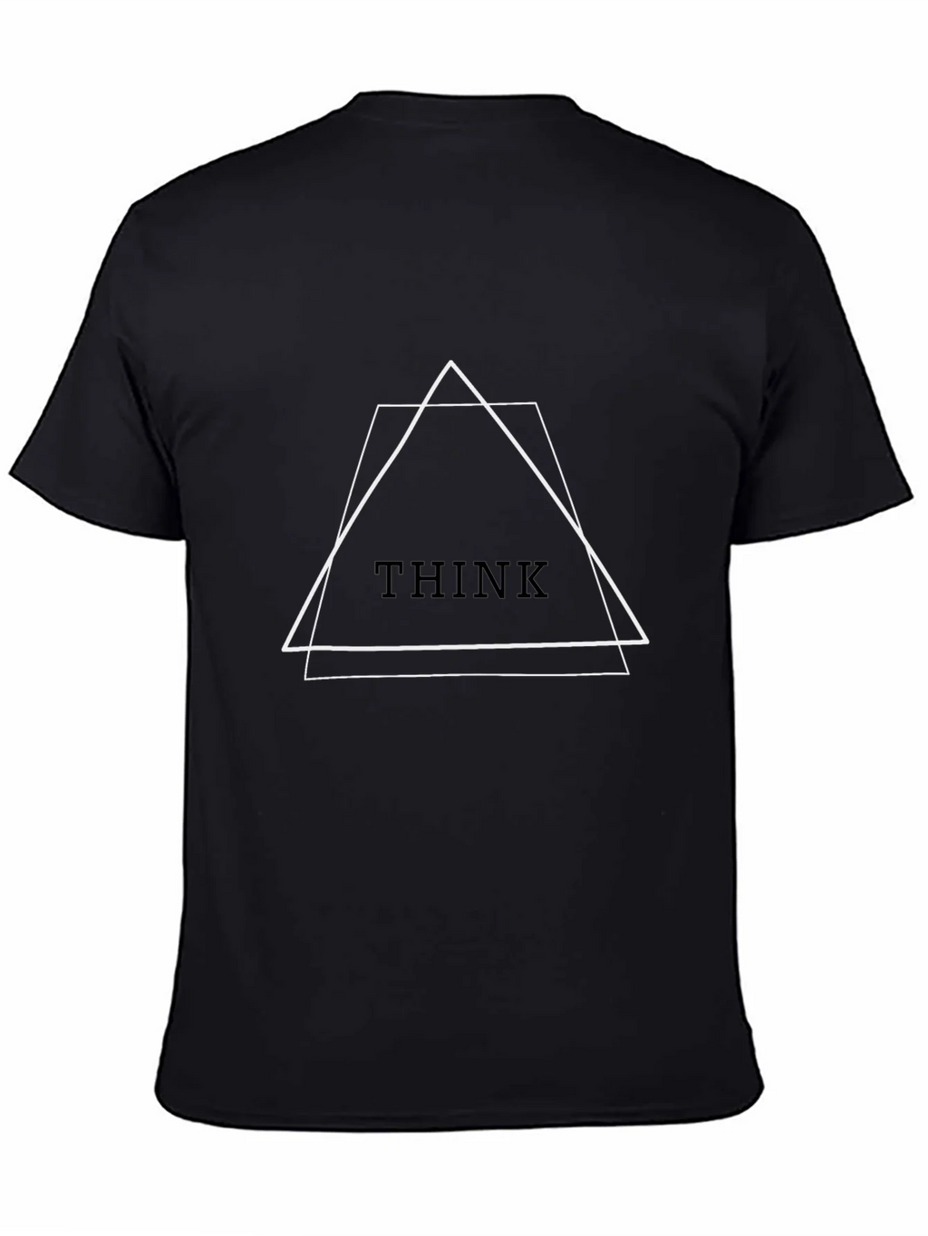Geometric Think Tee - Modern Minimalist Design product image 7