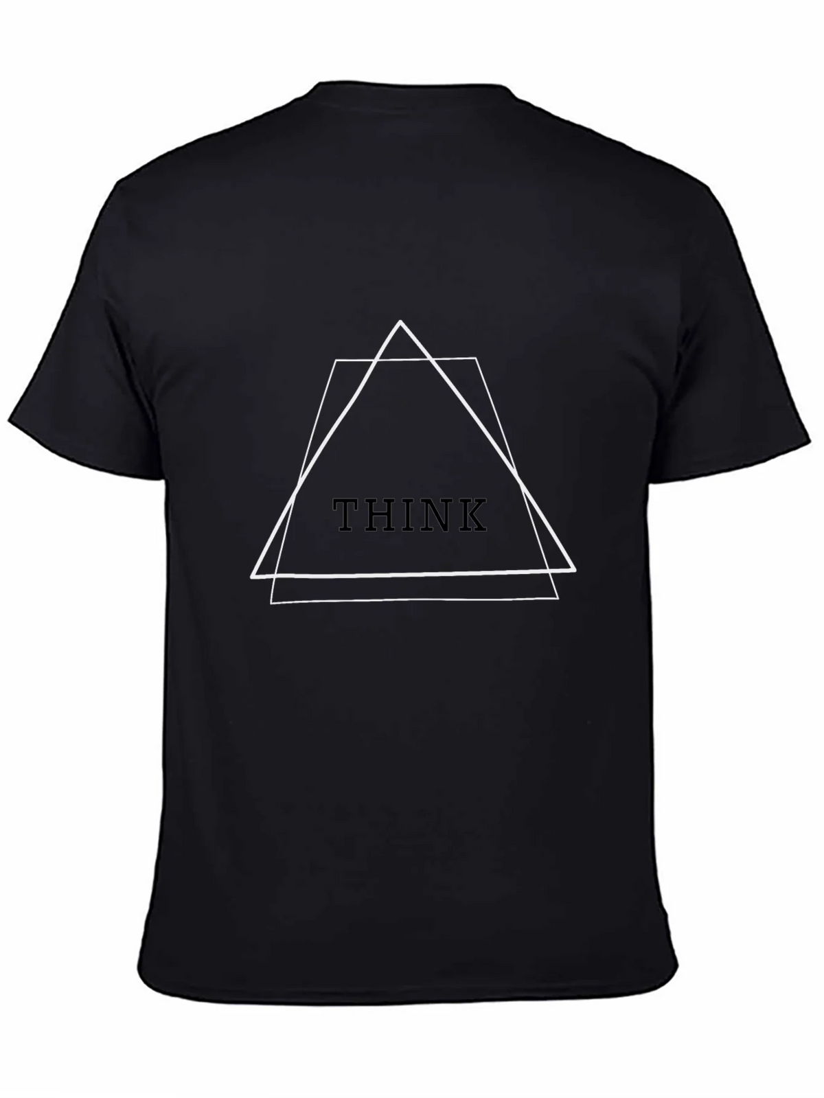 Geometric Think Tee - Modern Minimalist Design product image 7
