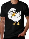 Cool Duck Graphic Tee - Black Cotton T-Shirt product image 1