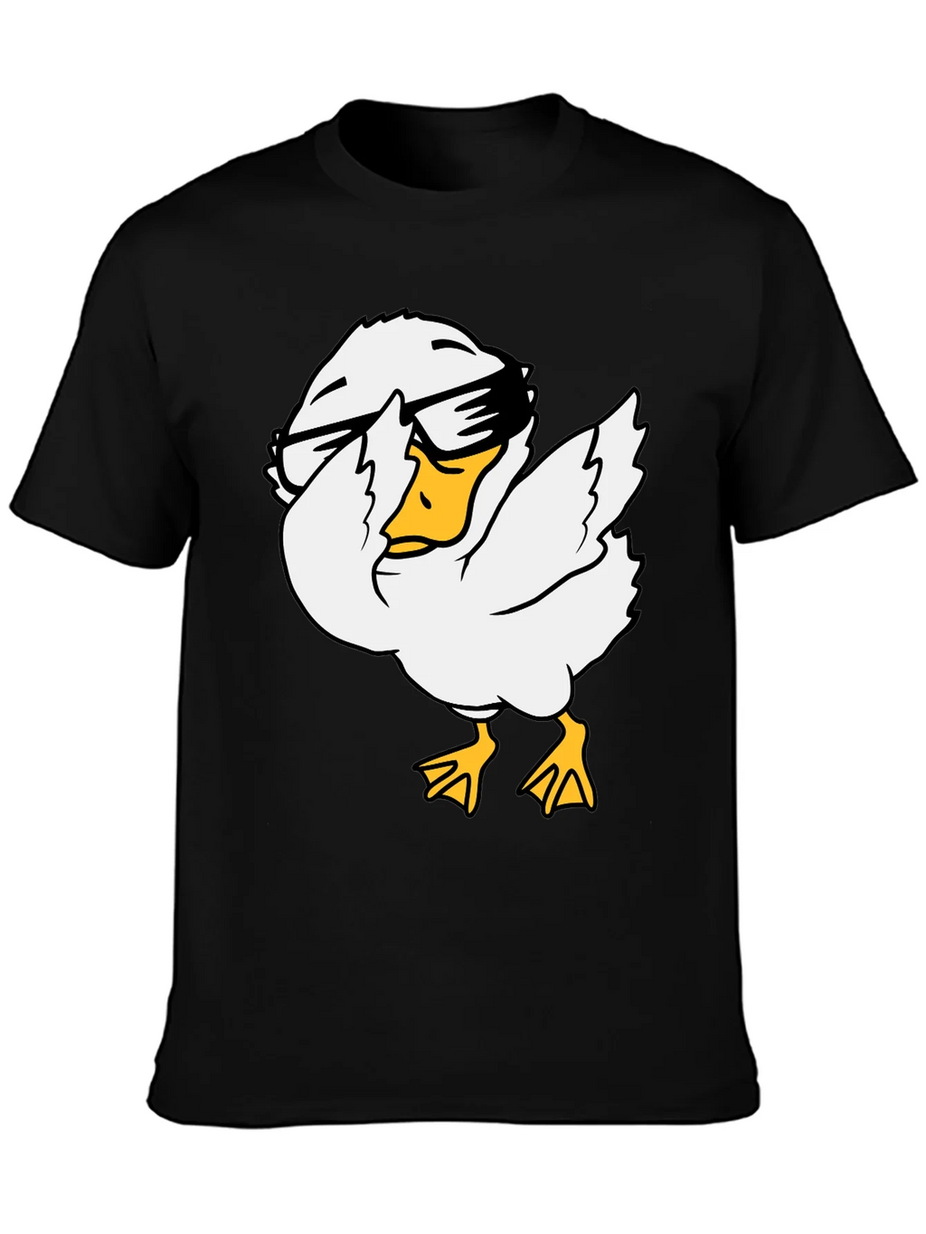 Cool Duck Graphic Tee - Black Cotton T-Shirt product image 6