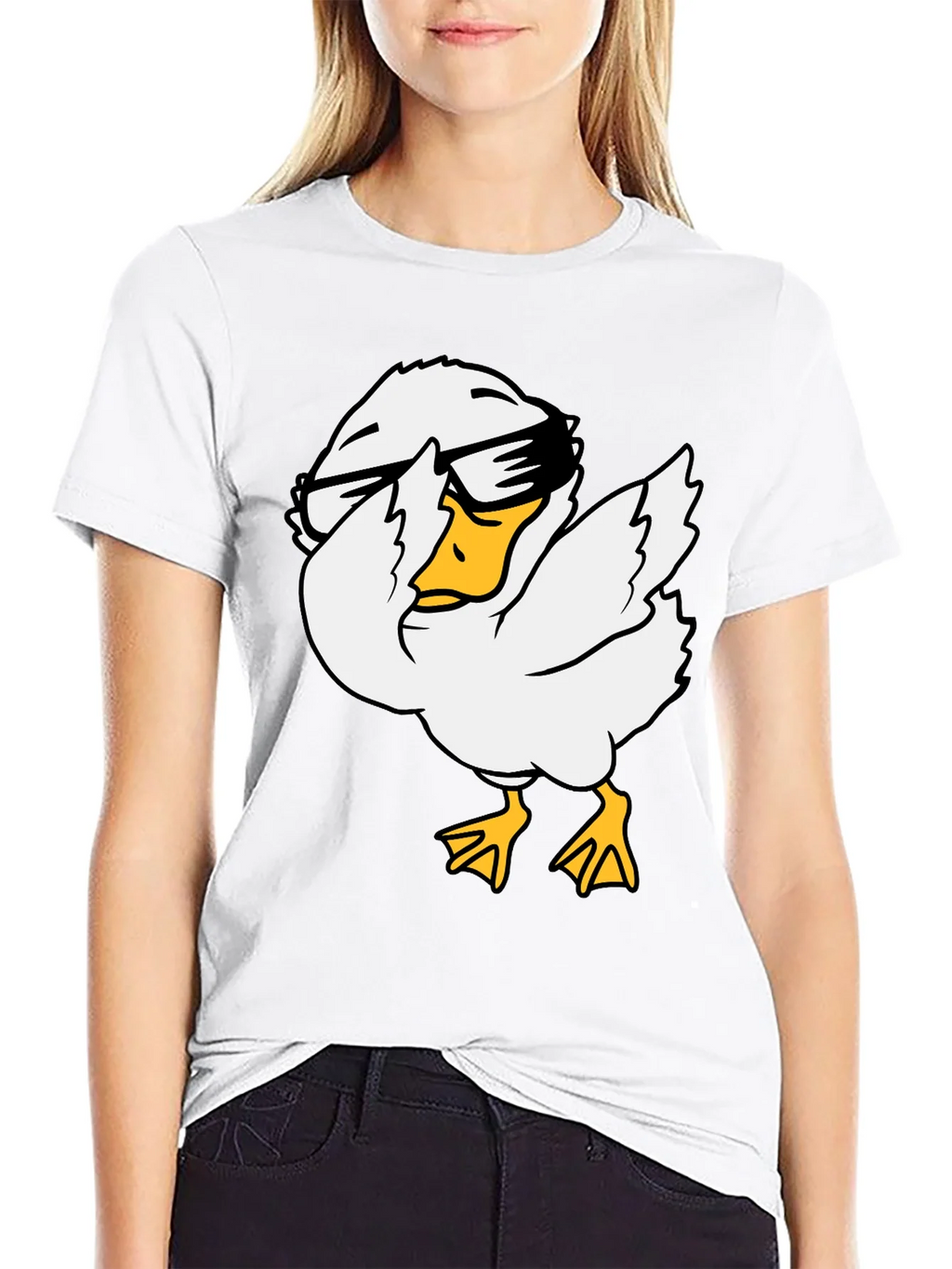 Cool Duck Graphic Tee - Black Cotton T-Shirt product image 11