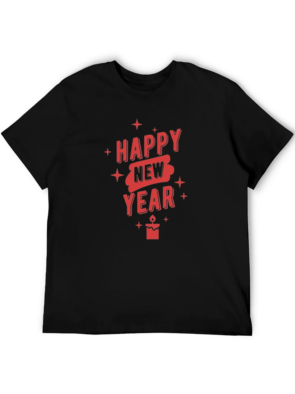 Happy New Year Graphic T-Shirt - Black product image 8