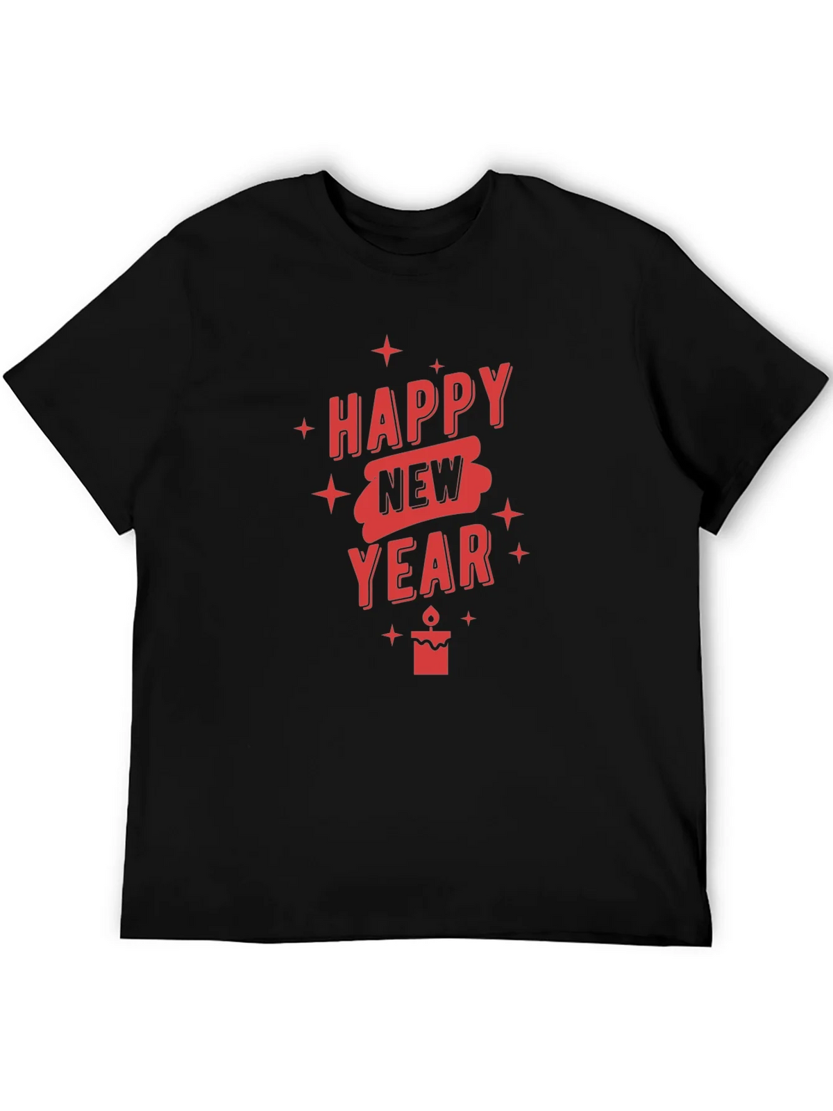 Happy New Year Graphic T-Shirt - Black product image 8