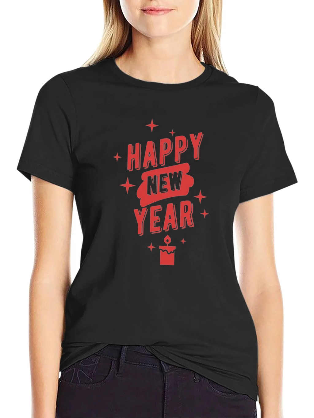 Happy New Year Graphic T-Shirt - Black product image 5