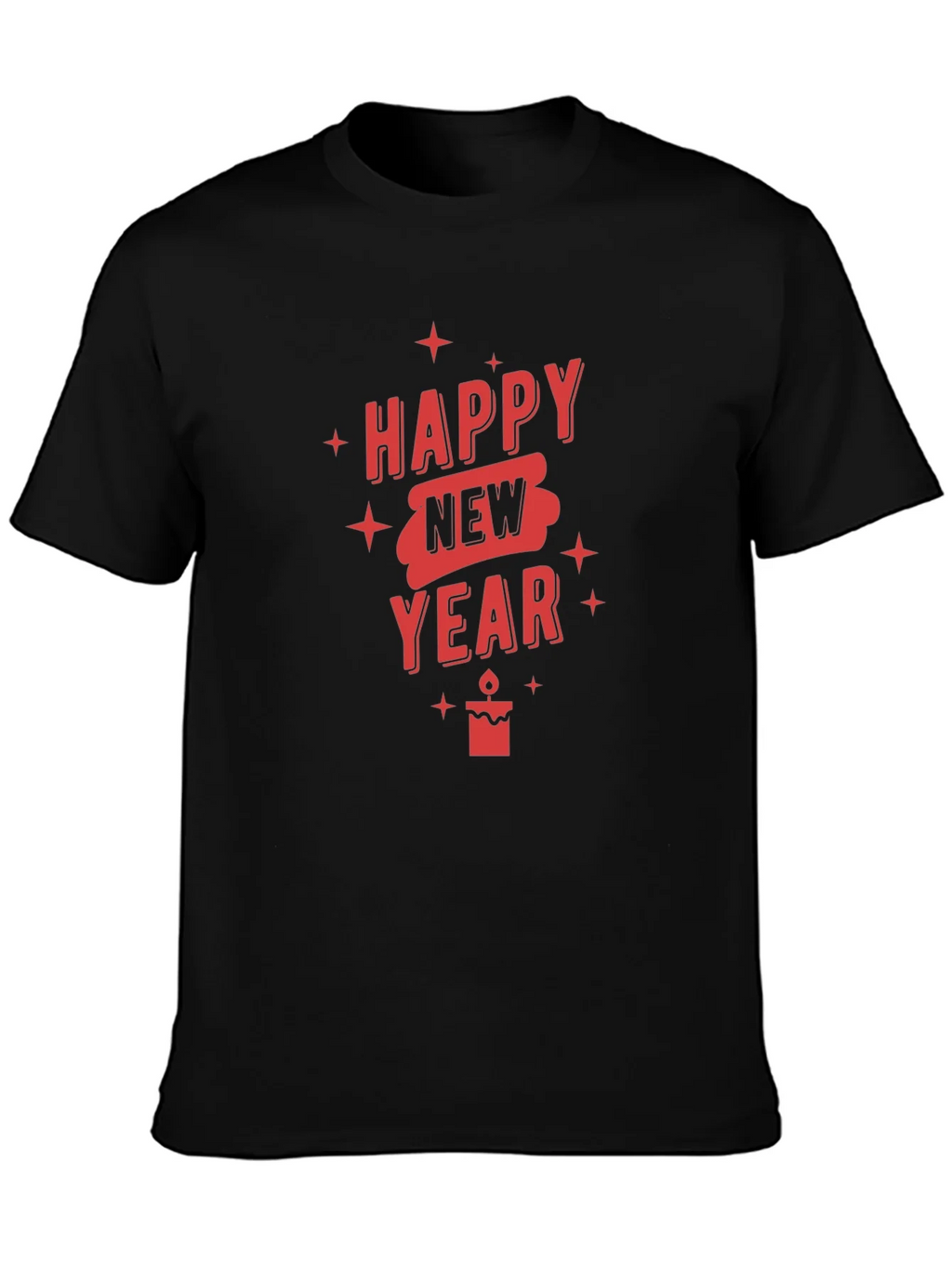 Happy New Year Graphic T-Shirt - Black product image 6