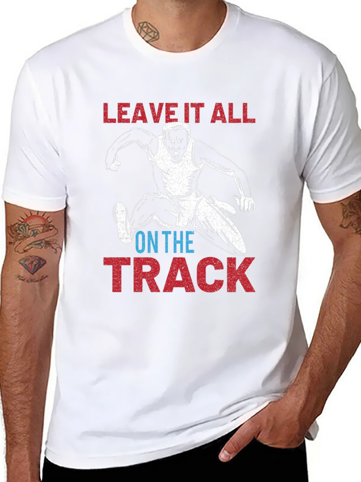 Leave It All on the Track Black T-Shirt product image 10