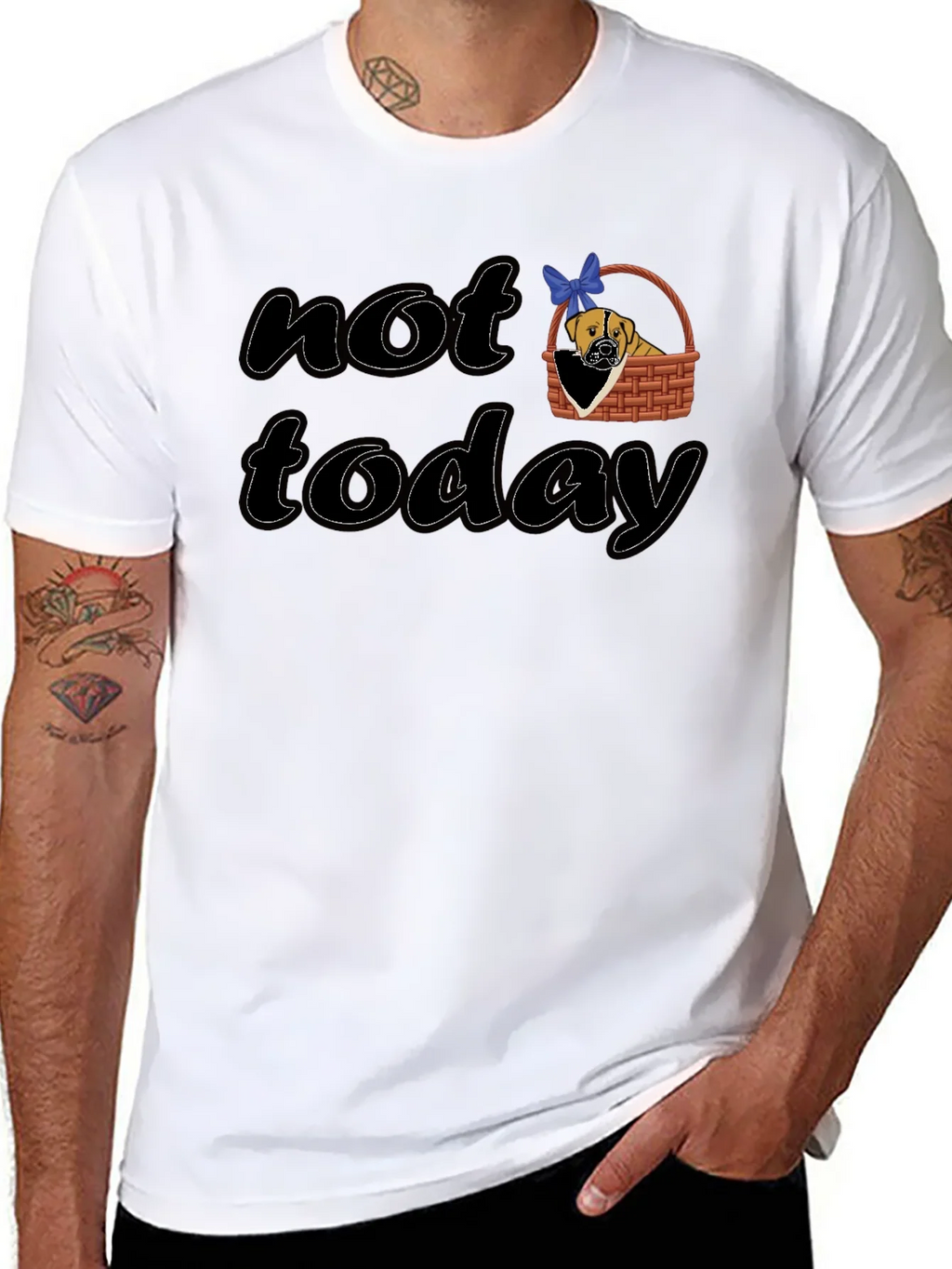 Not Today Dog Graphic T-Shirt product image 10