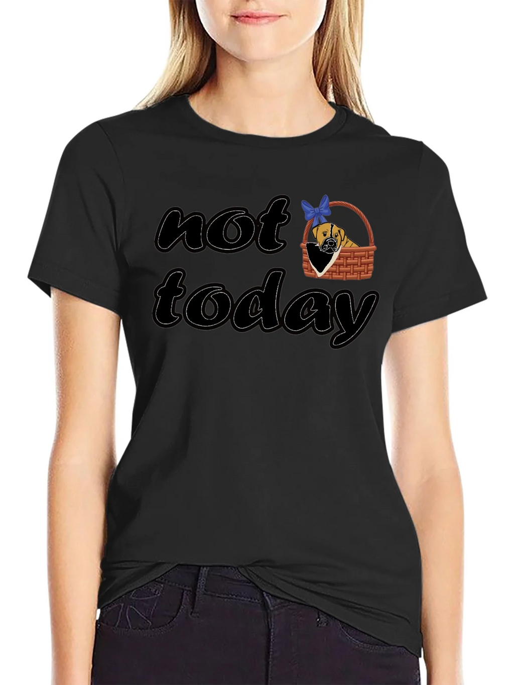 Not Today Dog Graphic T-Shirt product image 5