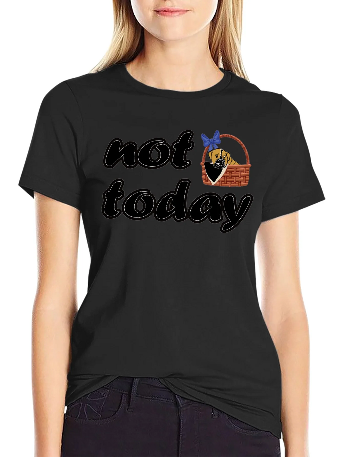 Not Today Dog Graphic T-Shirt product image 5