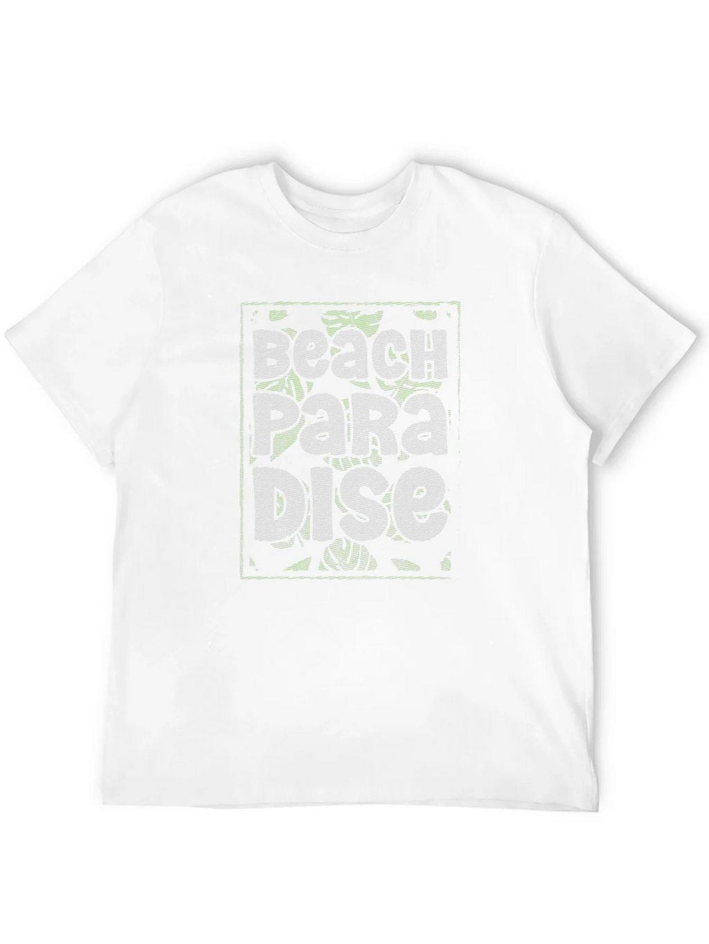 Beach Paradise Graphic Print Black T-Shirt product image 3
