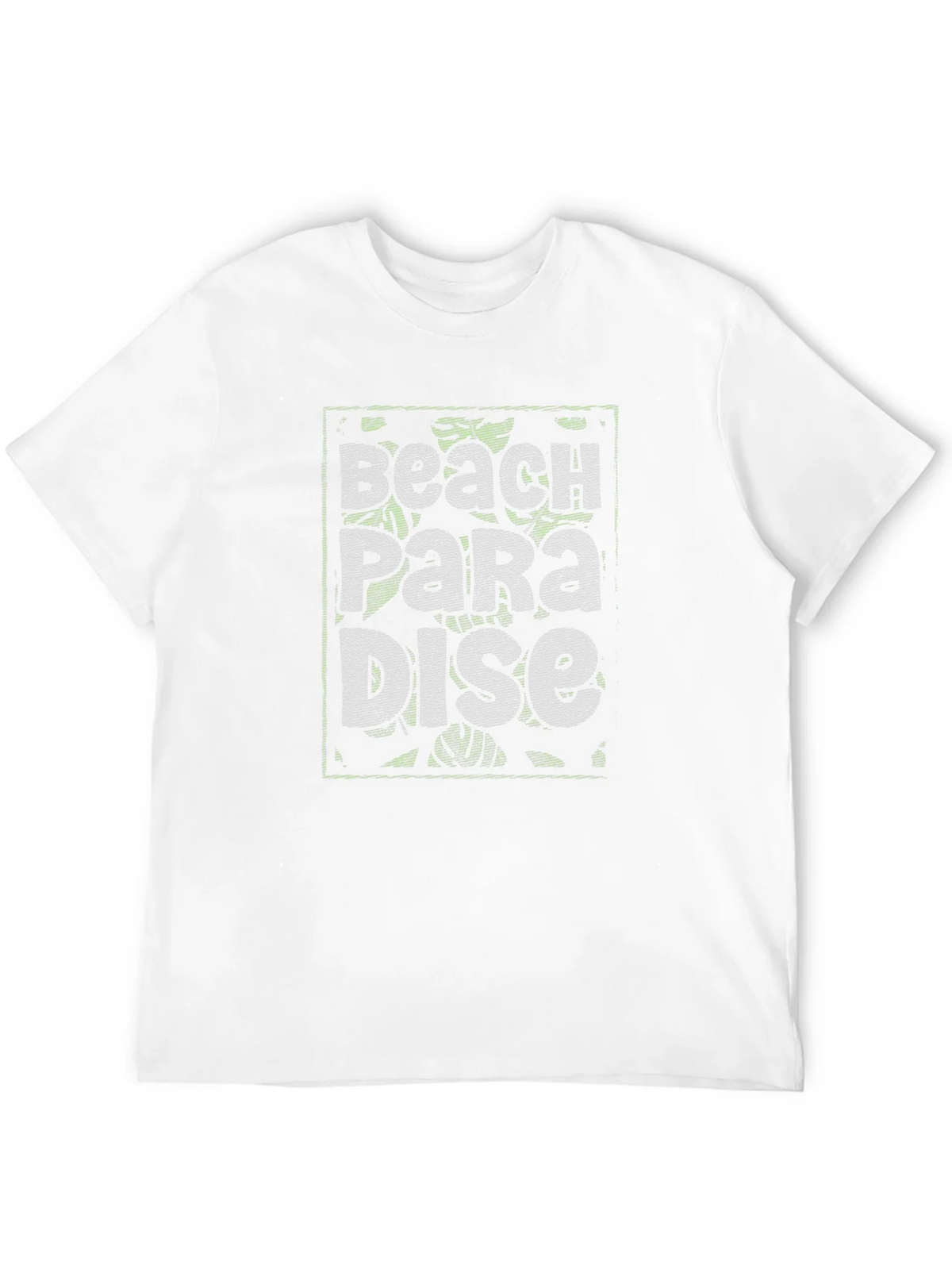 Beach Paradise Graphic Print Black T-Shirt product image 3