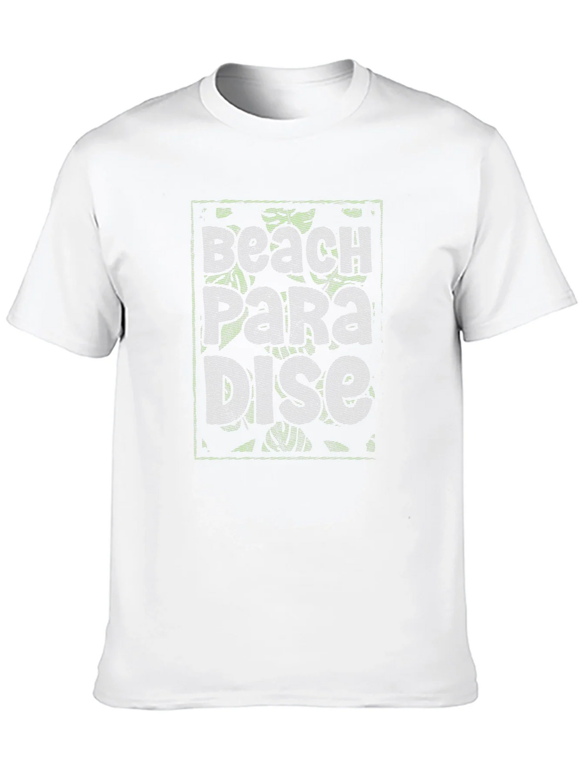 Beach Paradise Graphic Print Black T-Shirt product image 12