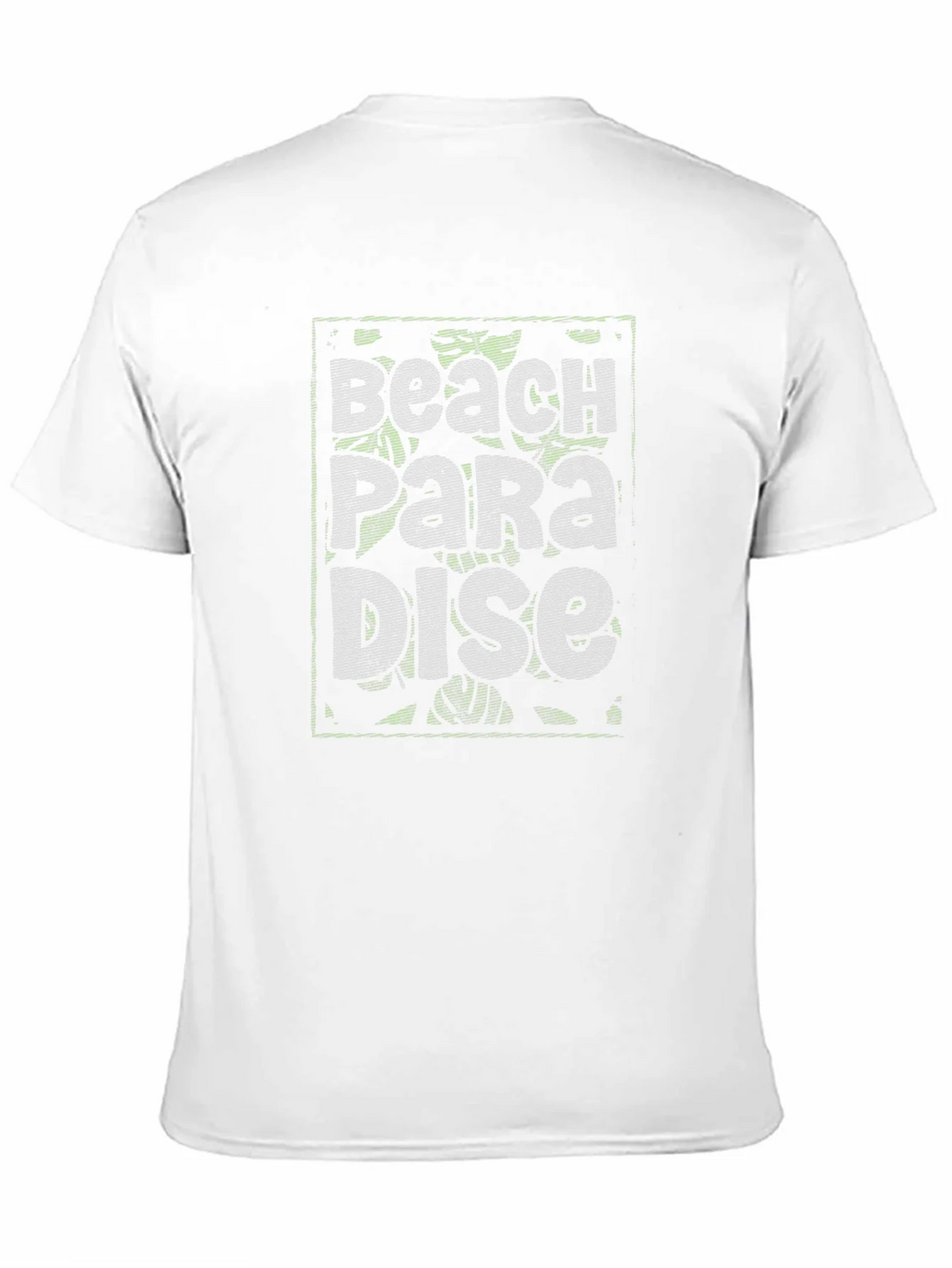 Beach Paradise Graphic Print Black T-Shirt product image 2