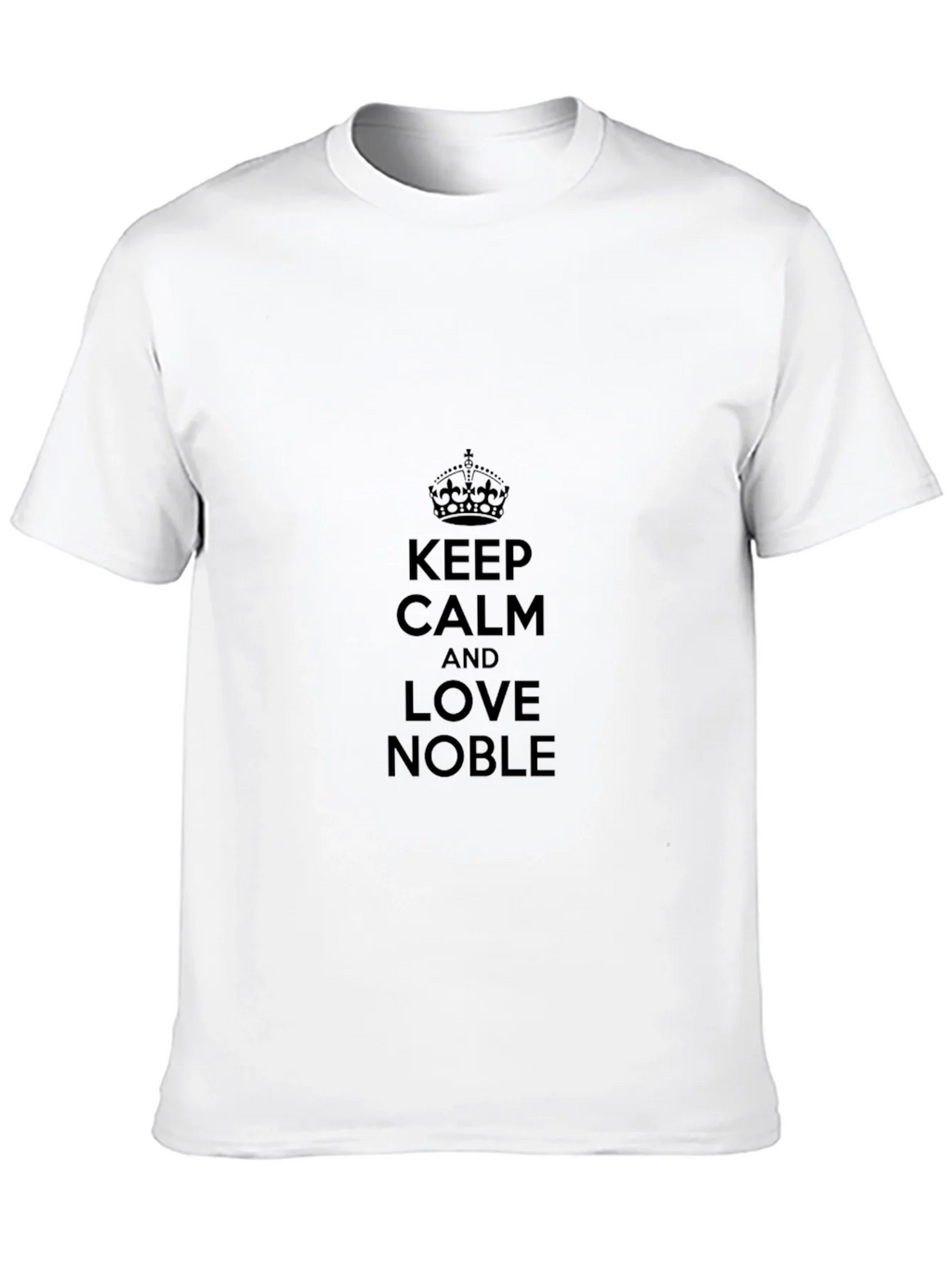 Keep Calm and Love Noble Black T-Shirt product image 12