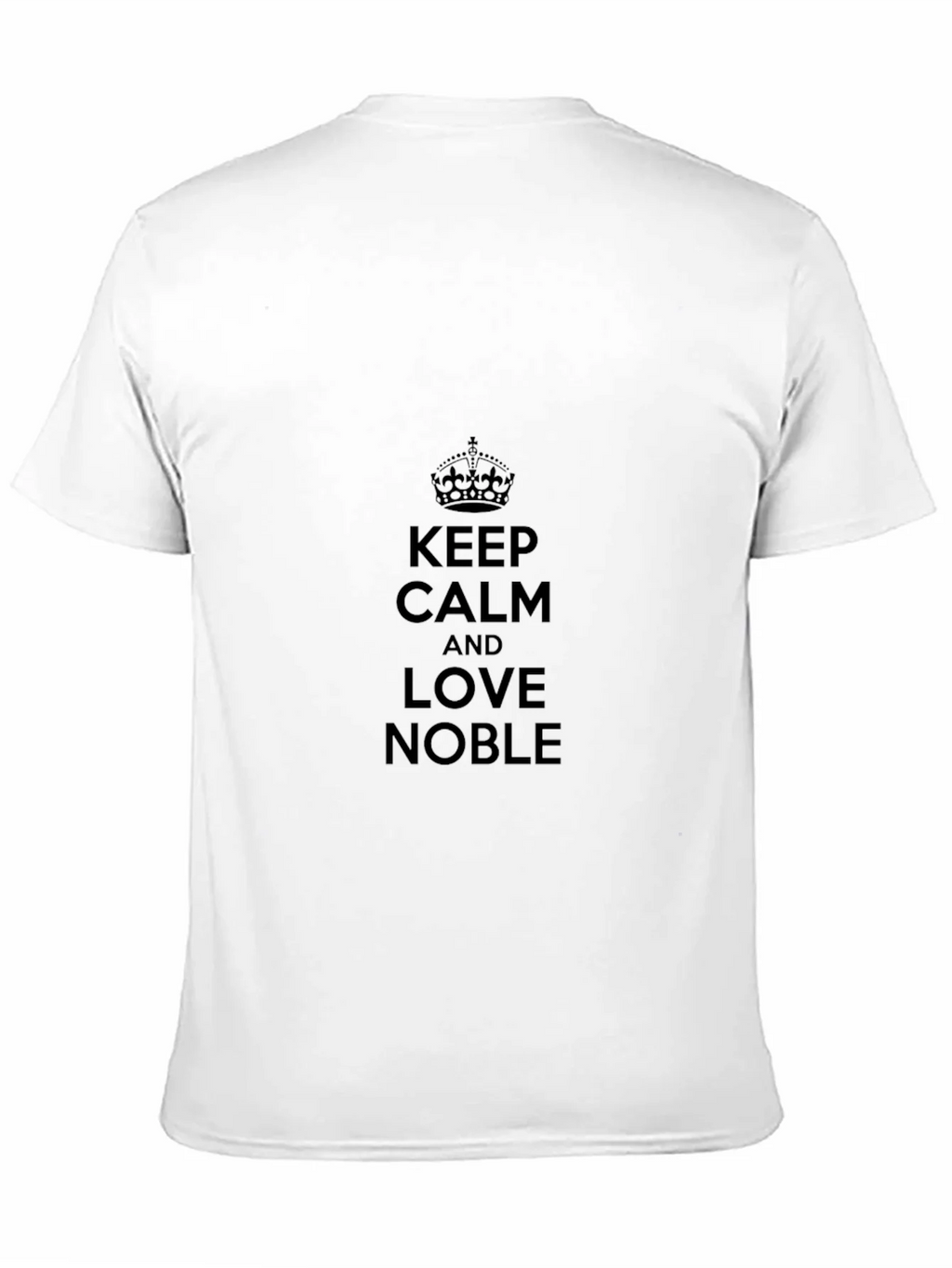 Keep Calm and Love Noble Black T-Shirt product image 2