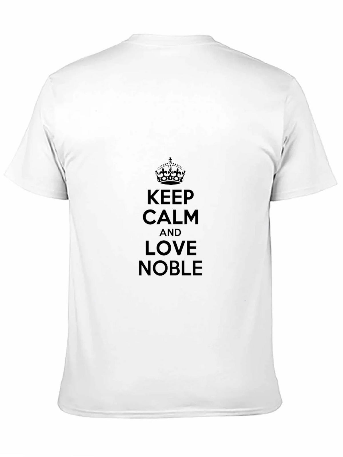 Keep Calm and Love Noble Black T-Shirt product image 2