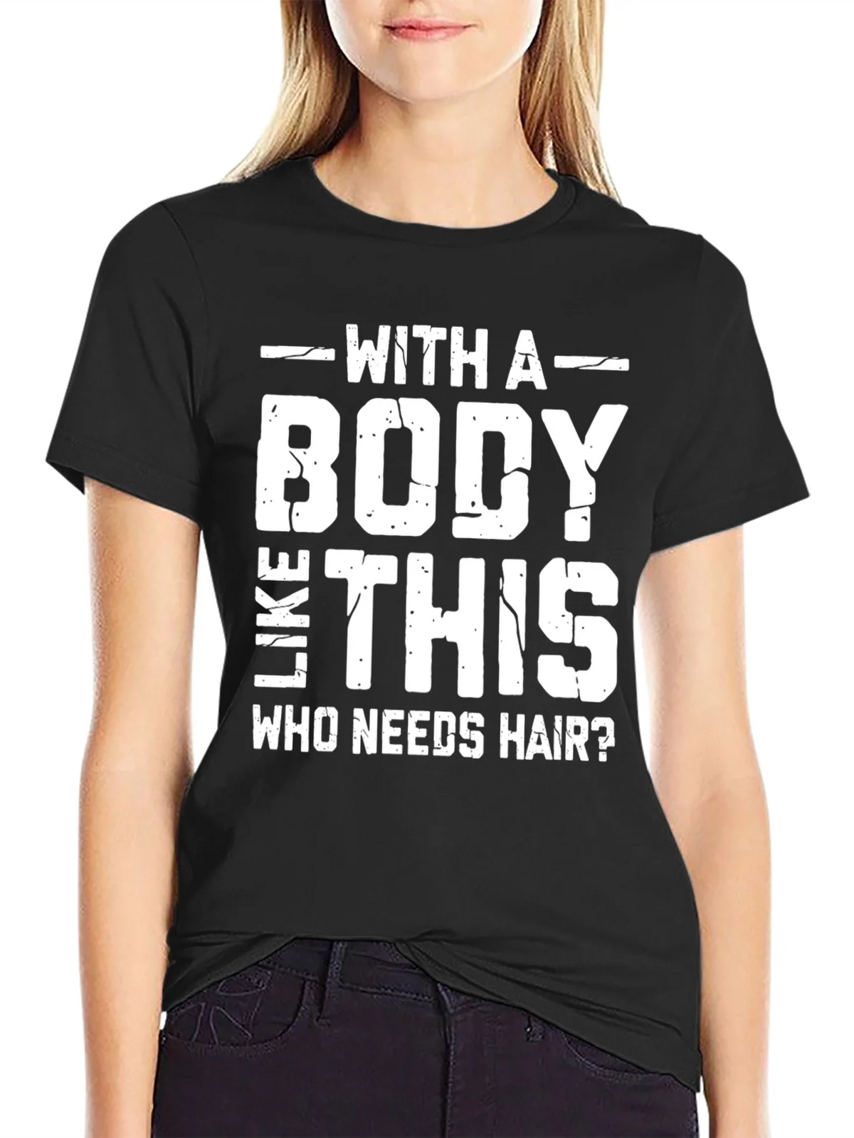 Funny Bald Man T-Shirt: With a Body Like This Who Needs product image 5
