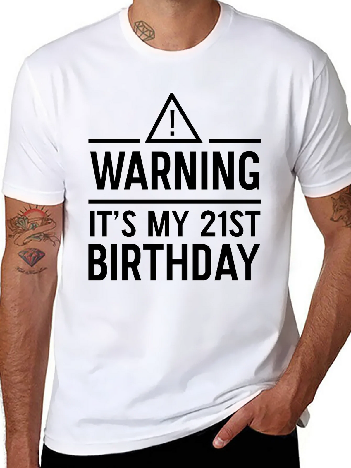 Warning: Its My 21st Birthday T-Shirt product image 10