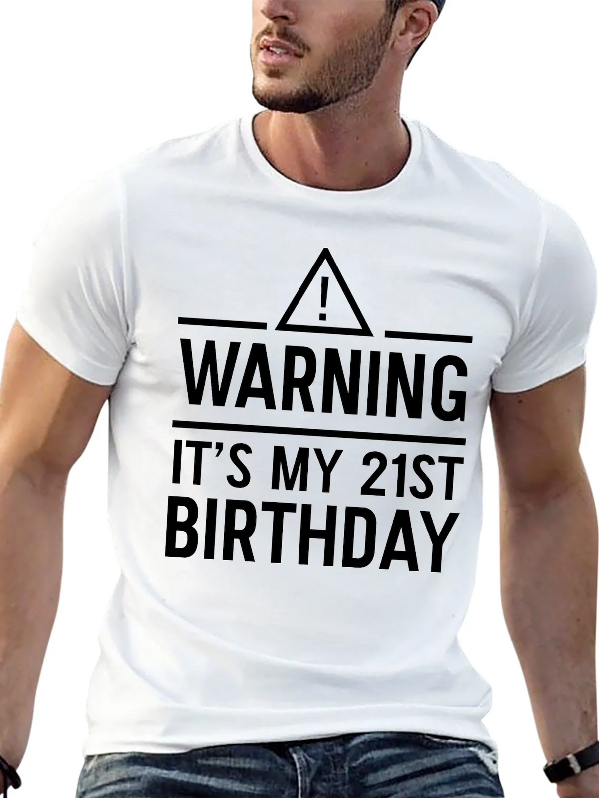 Warning: Its My 21st Birthday T-Shirt product image 4