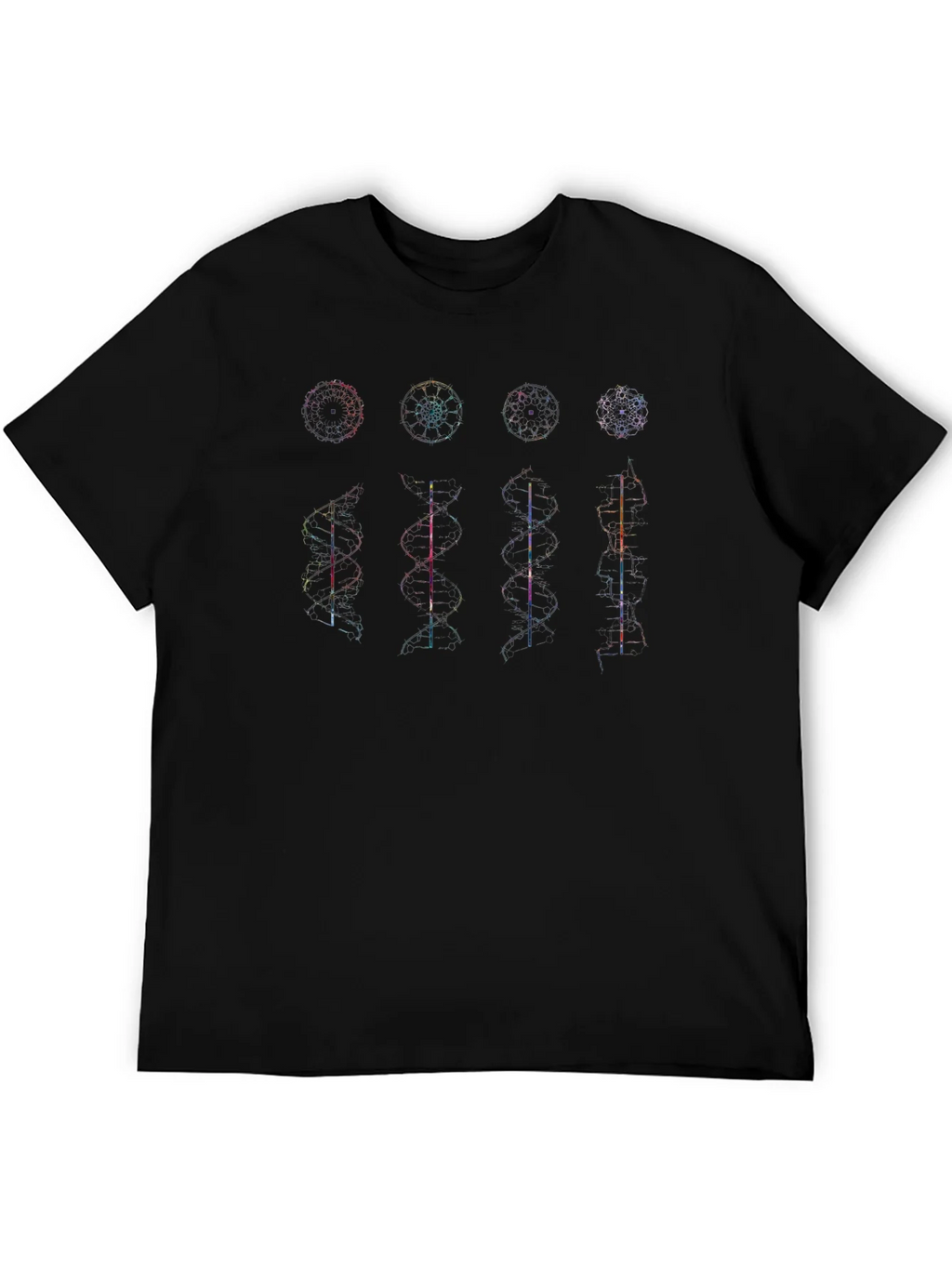 Geometric DNA Structure Graphic Print Tee product image 8