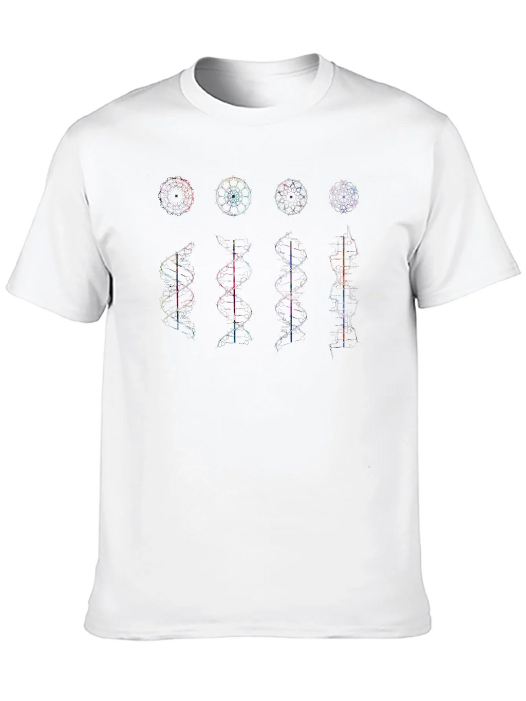 Geometric DNA Structure Graphic Print Tee product image 12