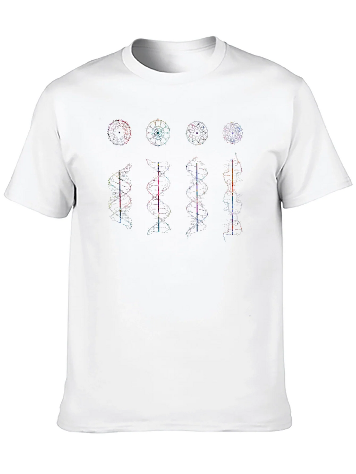 Geometric DNA Structure Graphic Print Tee product image 12