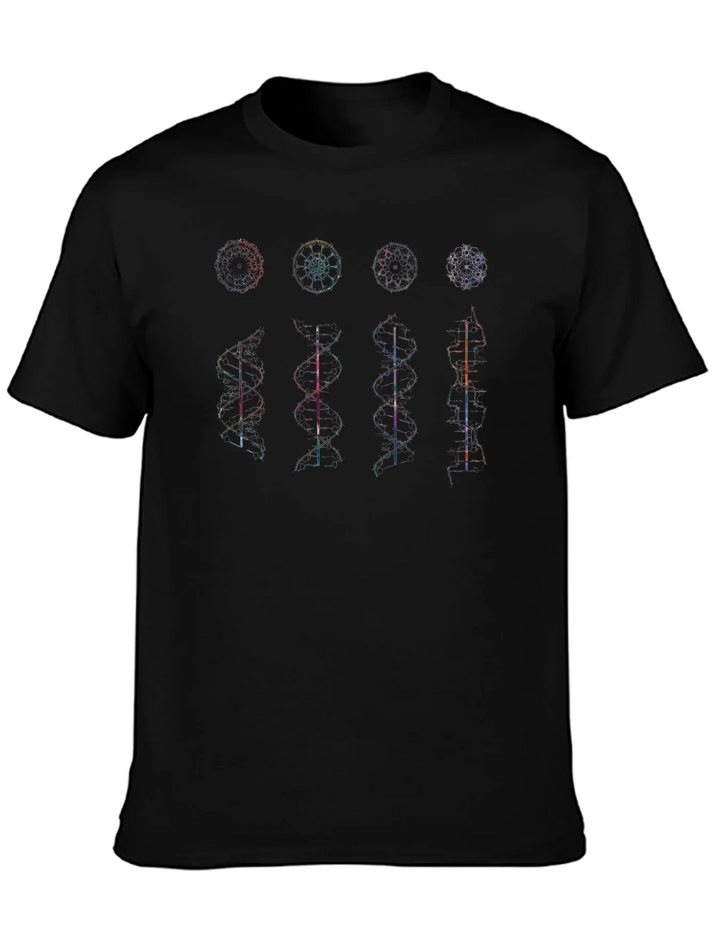 Geometric DNA Structure Graphic Print Tee product image 6
