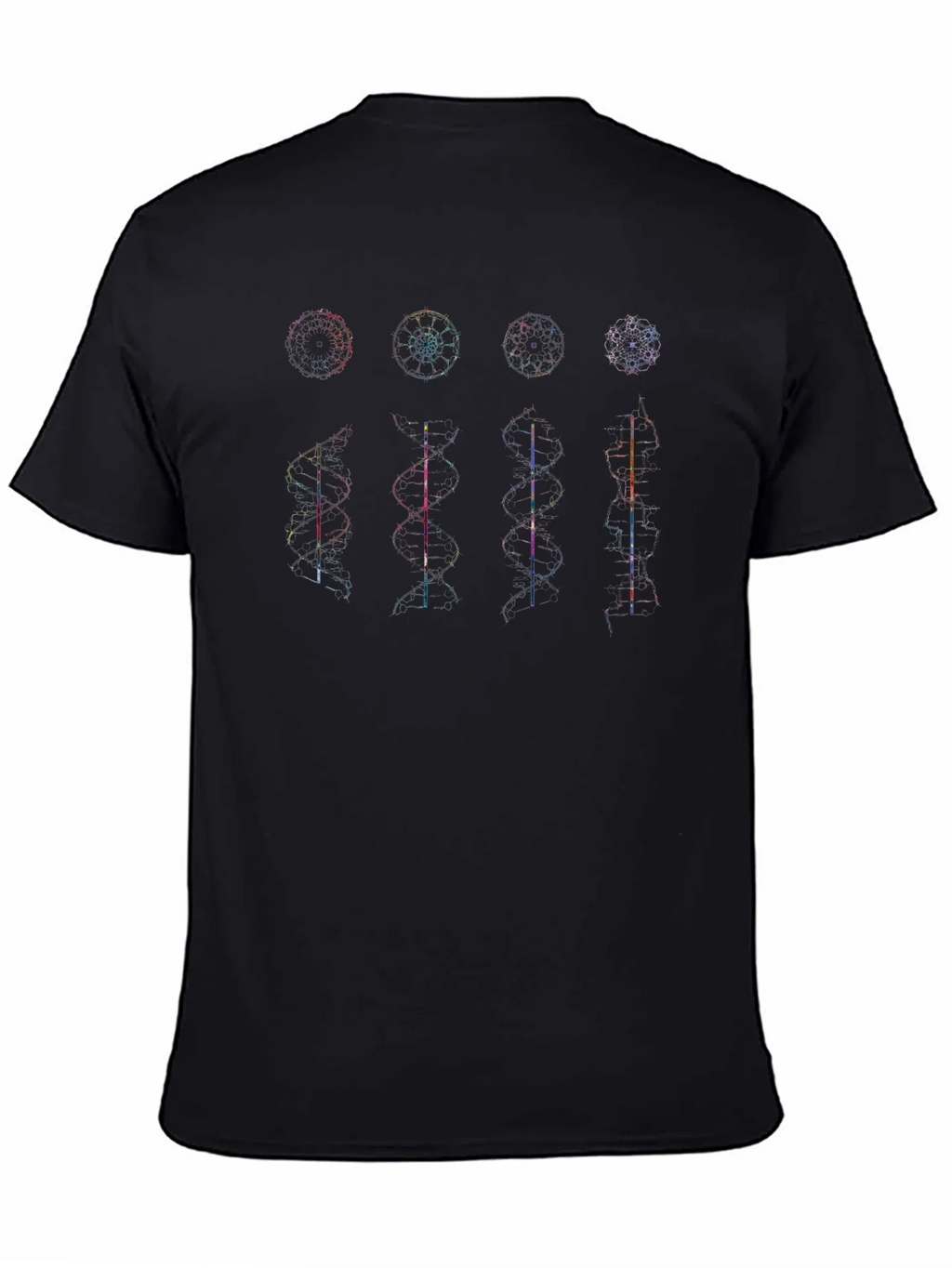 Geometric DNA Structure Graphic Print Tee product image 7
