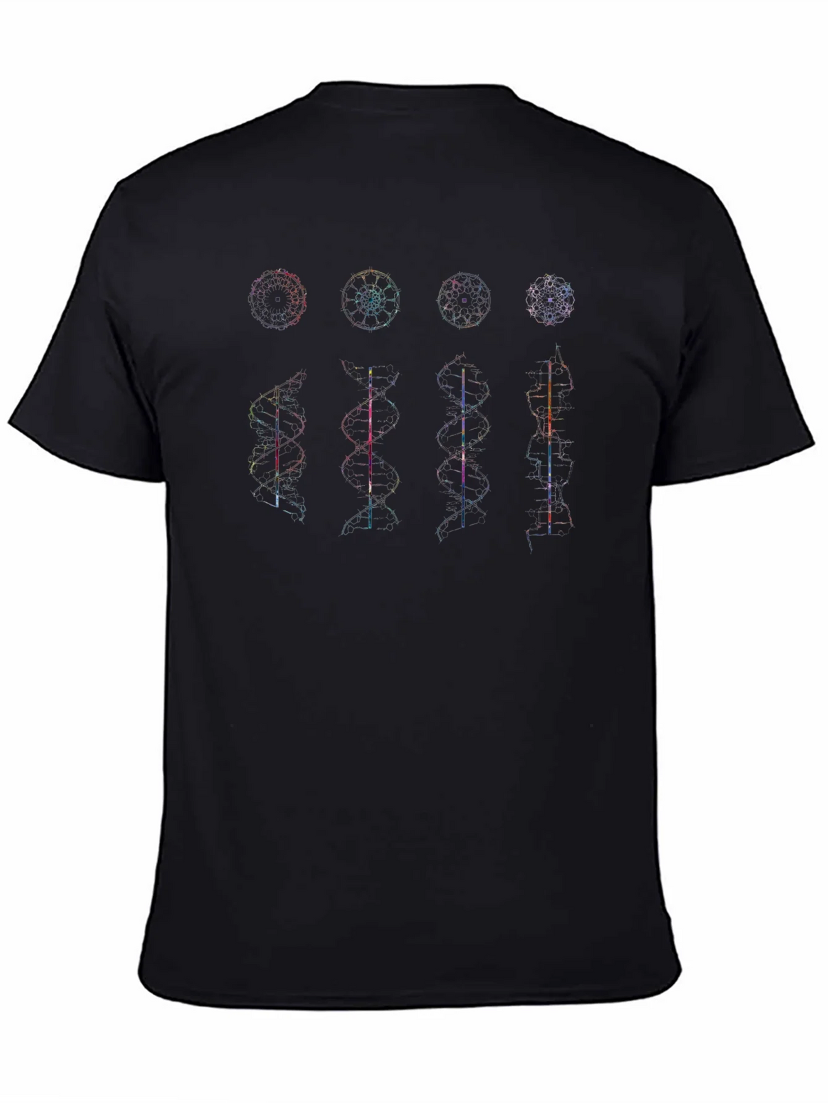 Geometric DNA Structure Graphic Print Tee product image 7
