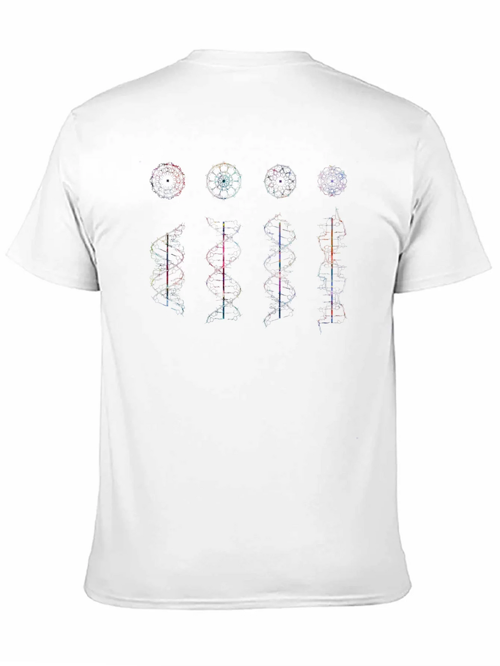 Geometric DNA Structure Graphic Print Tee product image 2