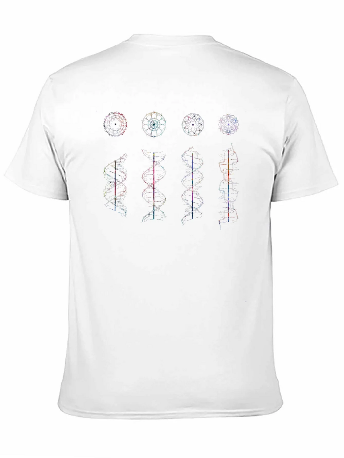 Geometric DNA Structure Graphic Print Tee product image 2