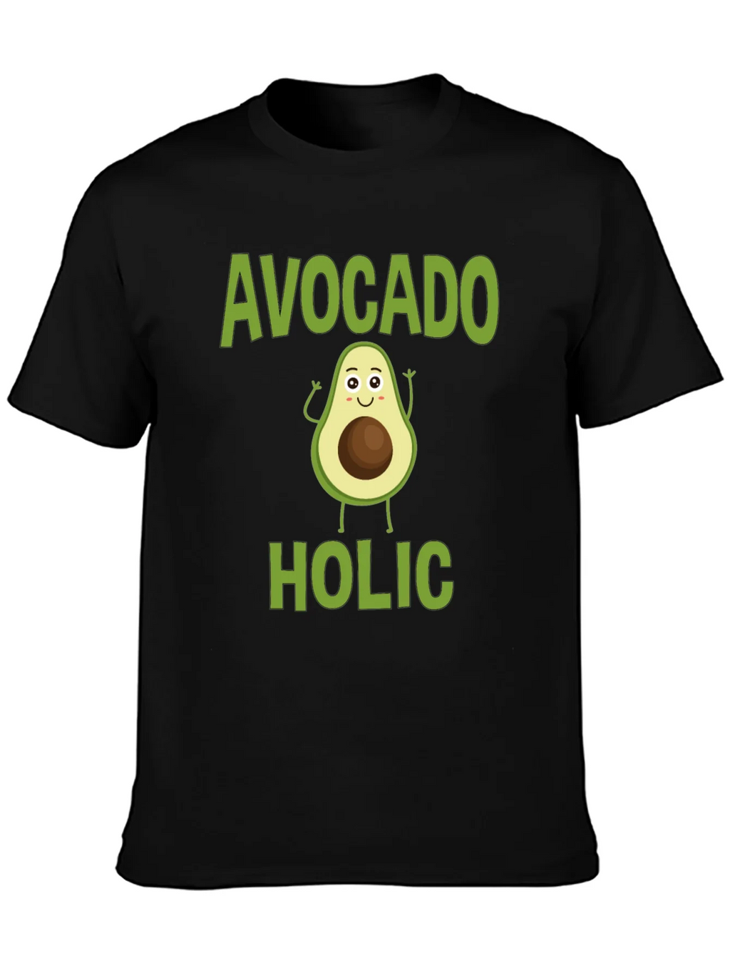 Avocado-holic Graphic Tee - Black Cotton T-Shirt product image 6