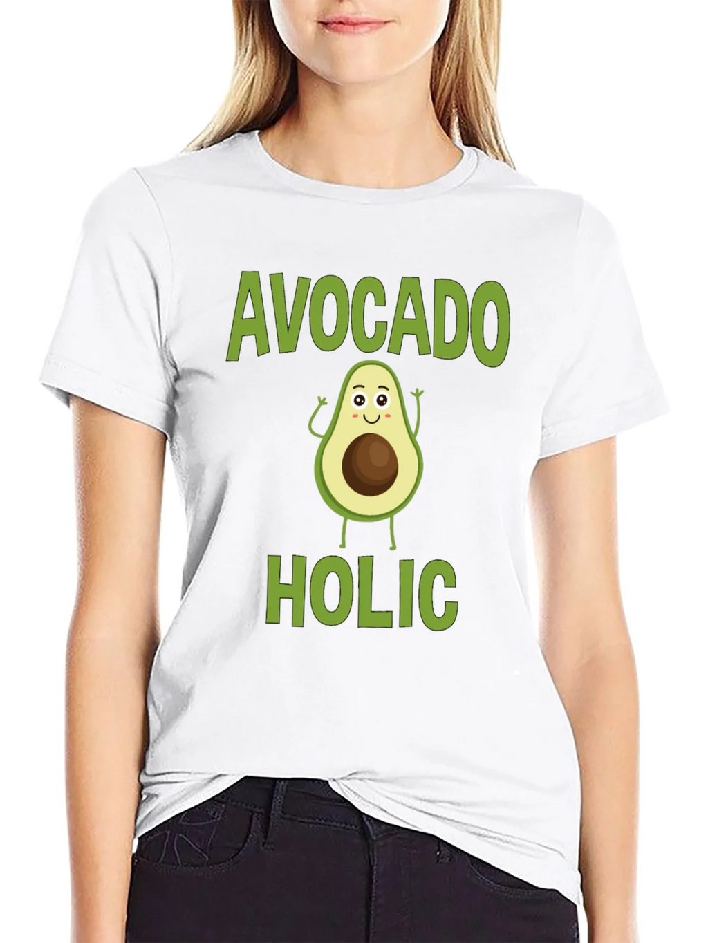 Avocado-holic Graphic Tee - Black Cotton T-Shirt product image 11