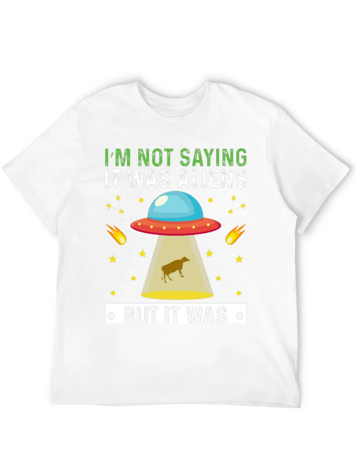 Funny Alien Abduction T-Shirt - But It Was Aliens product image 3