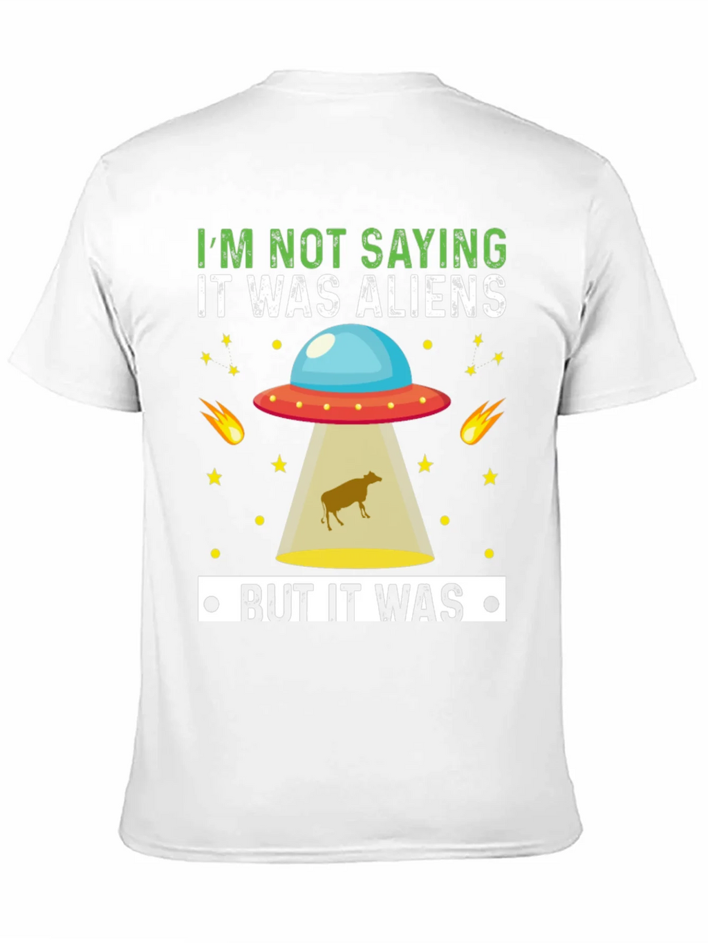Funny Alien Abduction T-Shirt - But It Was Aliens product image 2