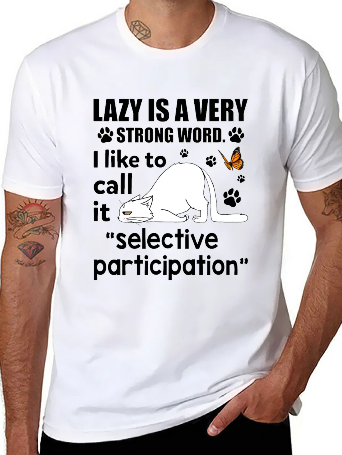 Lazy Cat T-Shirt - Selective Participation Tee product image 10