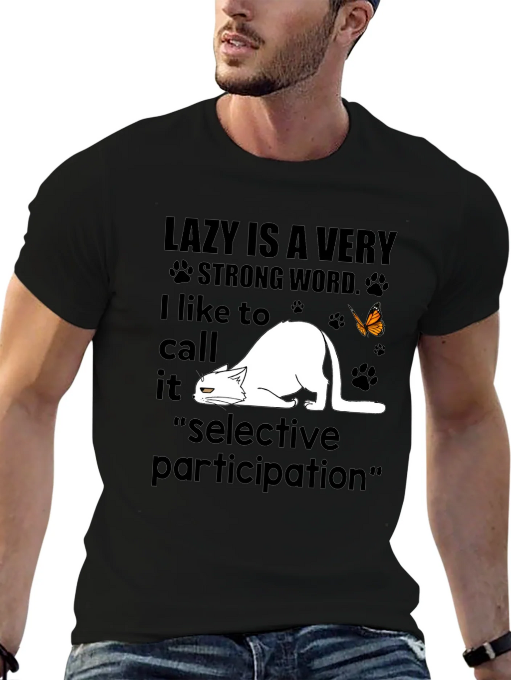 Lazy Cat T-Shirt - Selective Participation Tee product image 9